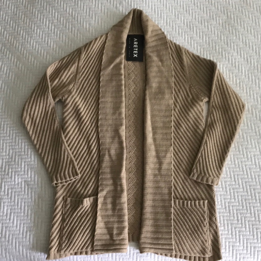 Italian wool blend luxe sweater coat